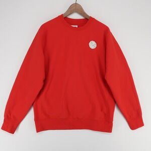 WHIM Golf Sweatshirt‎ Mens Large Red Beaded Ball Crewneck Pullover Long Sleeve